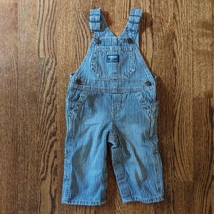OshKosh Railroad Stripe Denim Overalls